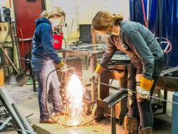 Swan Making at East Jordan High School with Ann Gildner (7)